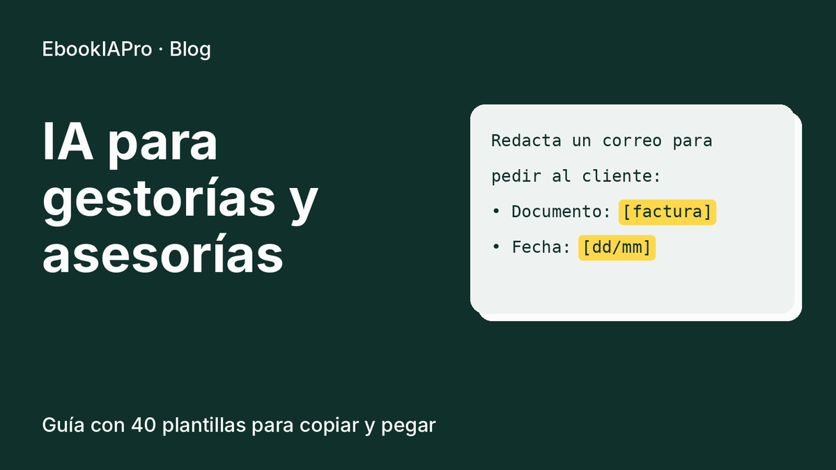 Inteligencia artificial en gestorías: usos prácticos, límites y protección de datos